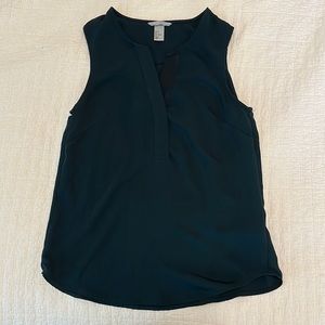 Forest green, business casual blouse